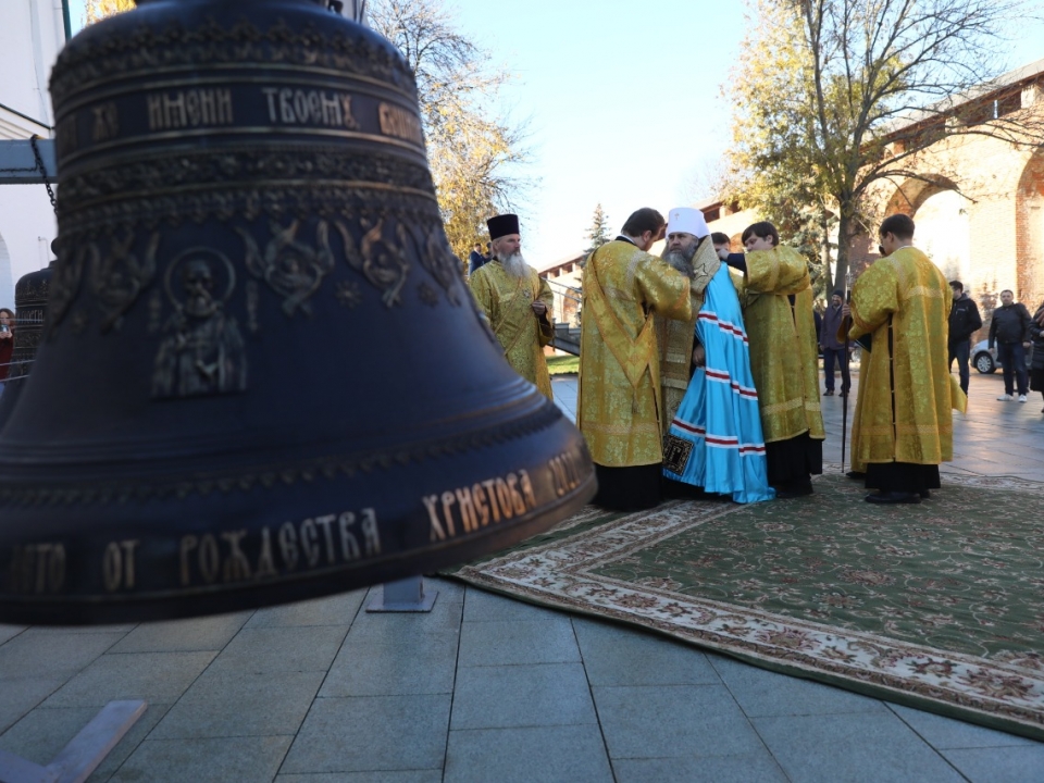 Image for Колокола для нового храма в Нижегородском кремле освятили 7 октября