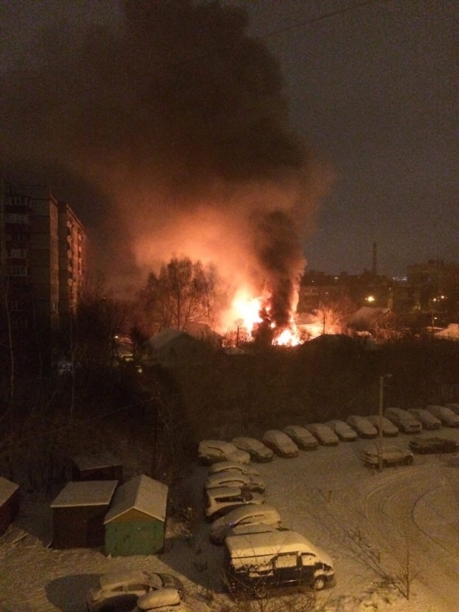 Image for Дом загорелся в Ленинском районе в ночь на 5 декабря