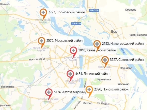 Более 170 жителей Нижнего Новгорода заразились COVID-19 за сутки