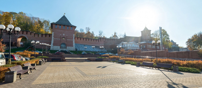 Image for Сквер у Зачатьевской башни Нижегородского кремля благоустроят за 27,8 млн рублей