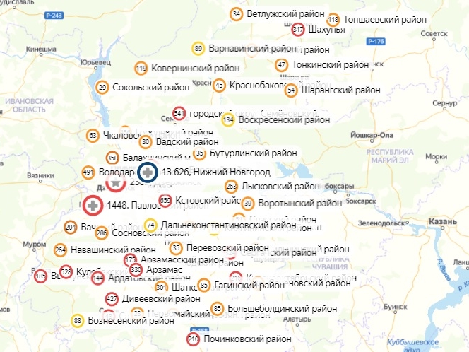 В 33 районах Нижегородской области не нашли COVID
