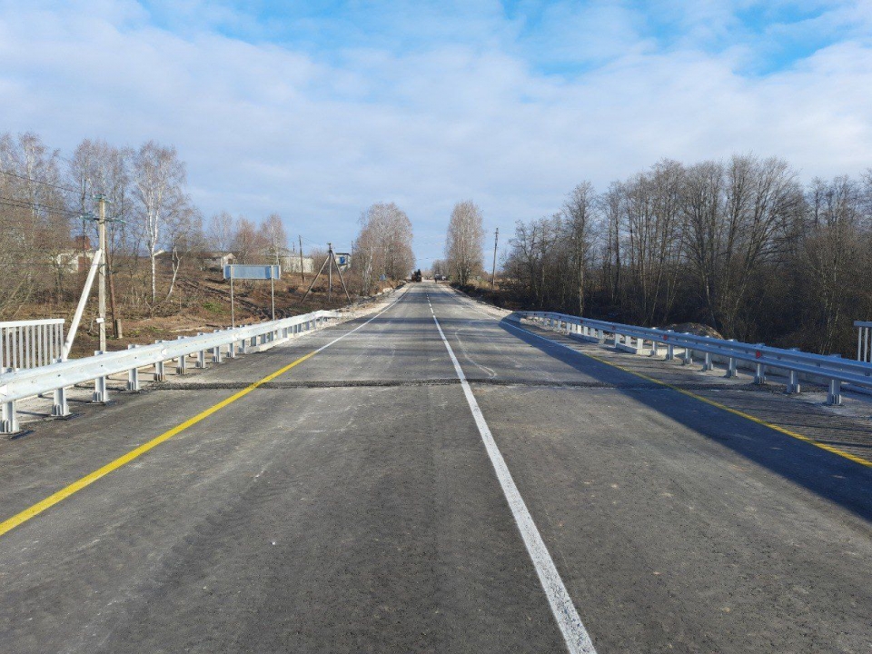Image for Новый мост через реку Санахту построили в Нижегородской области 