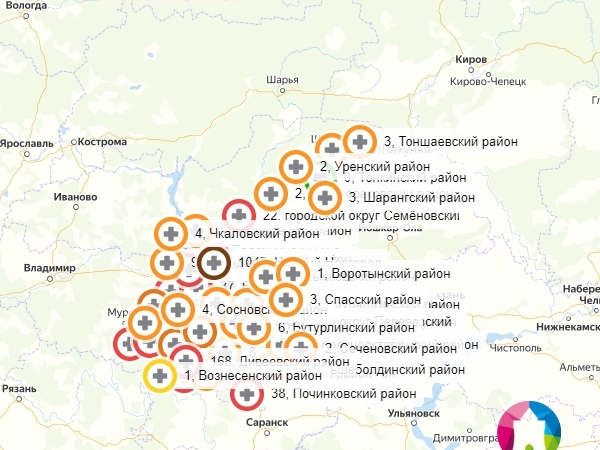 Image for В восьми районах Нижегородской области не зафиксирован коронавирус