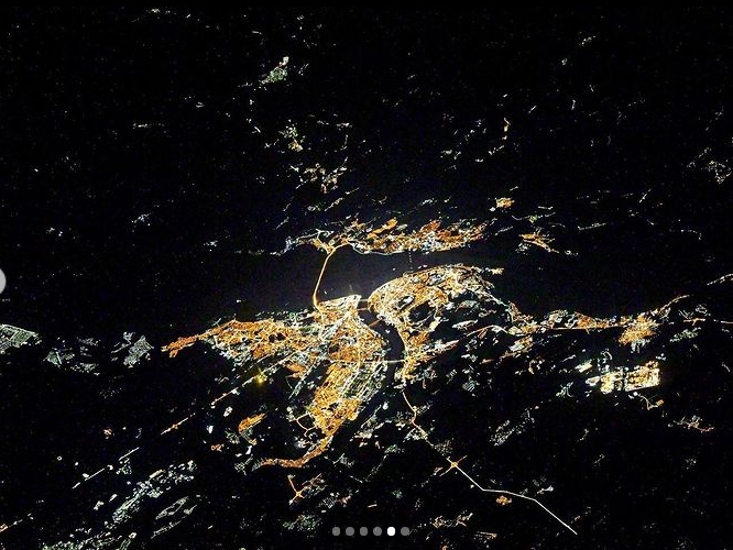 Image for Космонавт Сергей Кудь-Сверчков опубликовал фото Нижнего Новгорода с борта МКС