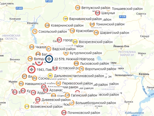 Коронавирус не нашли за сутки в 20 районах Нижегородской области