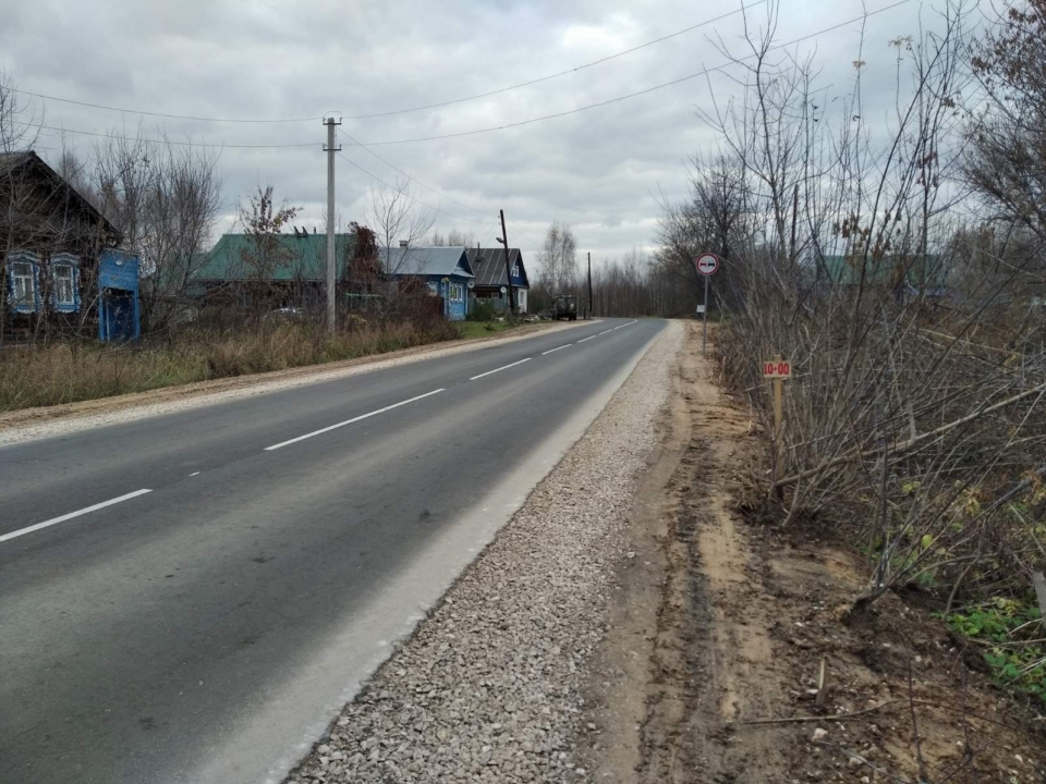 Дорогу в Лысковском районе отремонтировали по новой технологии