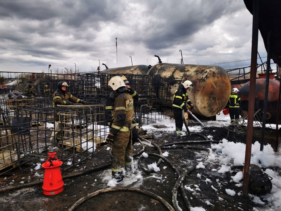 Image for Пожар в промзоне Дзержинска ликвидирован на площади 2500 кв.м.