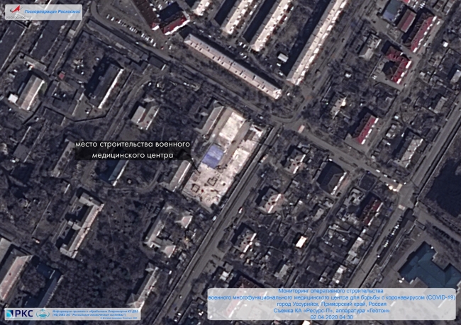 Image for Строящийся в Нижнем Новгороде госпиталь сфотографировали из космоса