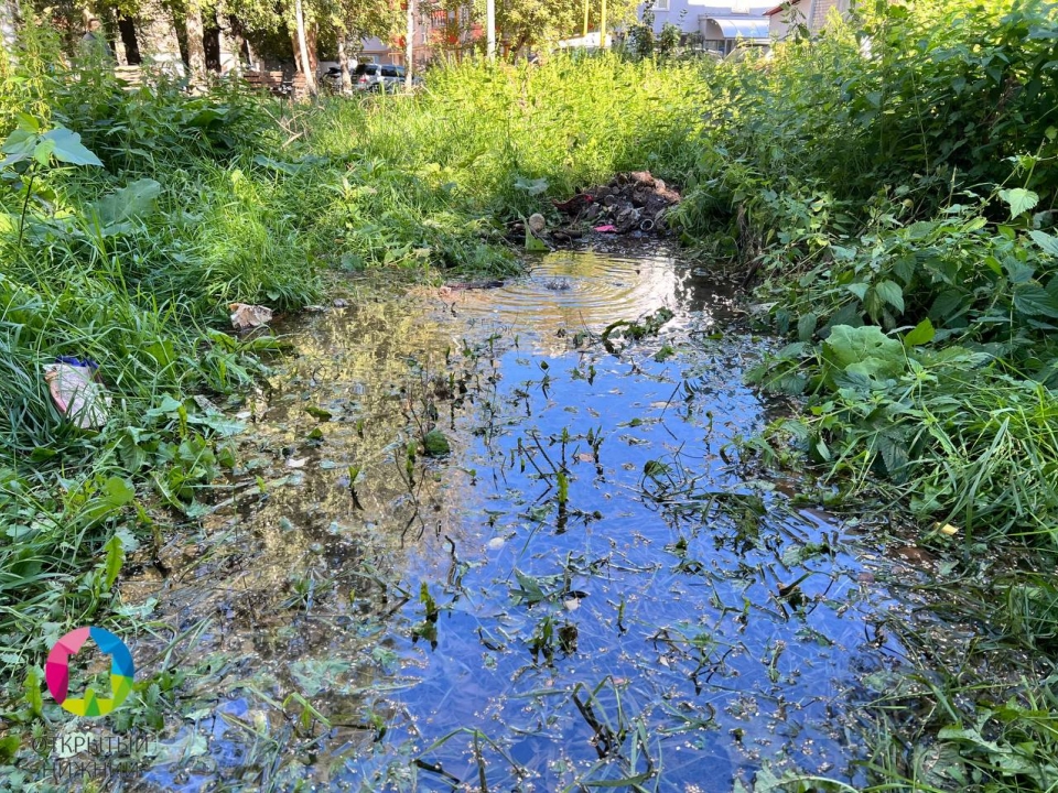 Image for Двор в центре Нижнего Новгорода уже третий день заливает водой из колодца