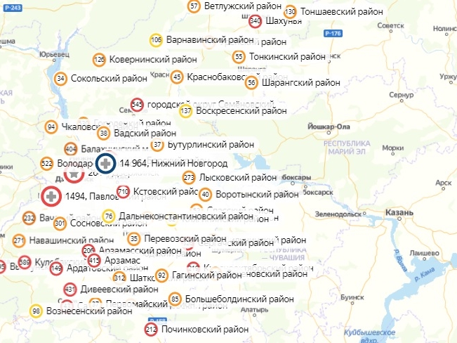 Коронавирус не нашли в 27 районах Нижегородской области