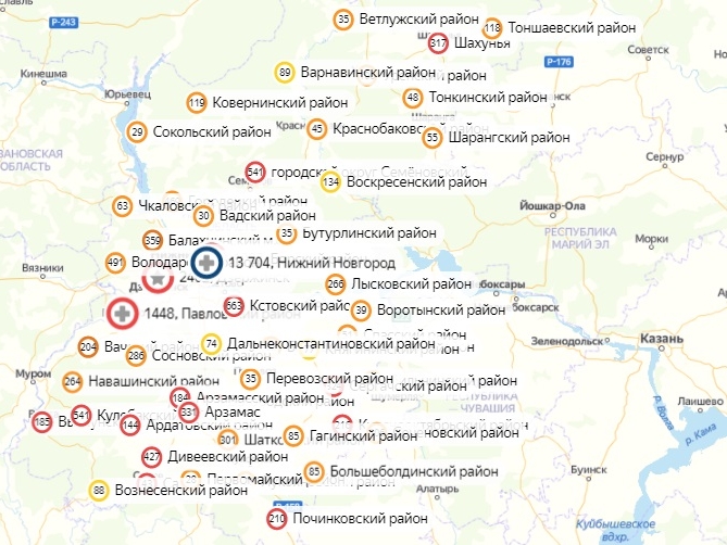 36 районов Нижегородской области коронавирус обошел стороной