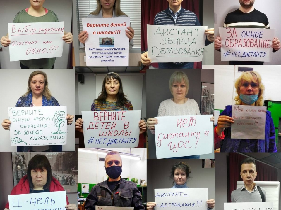 Нижегородские родители провели онлайн-пикет против дистанционного обучения