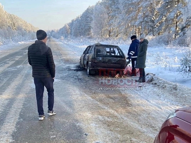 Image for 25-летний мужчина заживо сгорел в автомобиле под Тоншаевом
