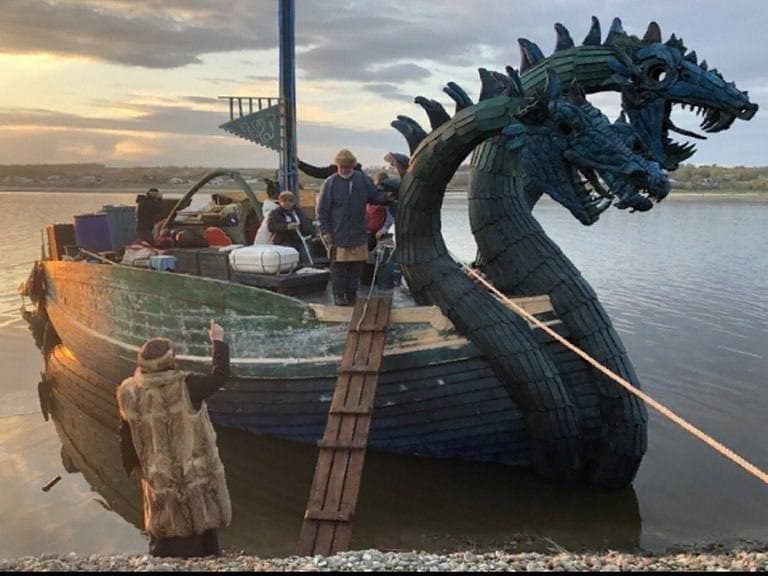 Image for Древнерусская ладья «Змей Горыныч» спасла в Нижнем Новгороде яхту, севшую на мель 