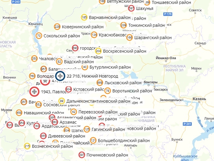 В 16 районах Нижегородской области коронавирус не нашли за сутки