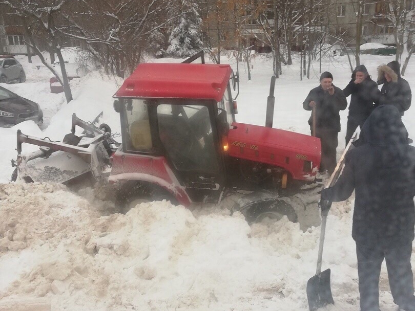 снегопад в Нижнем Новгороде