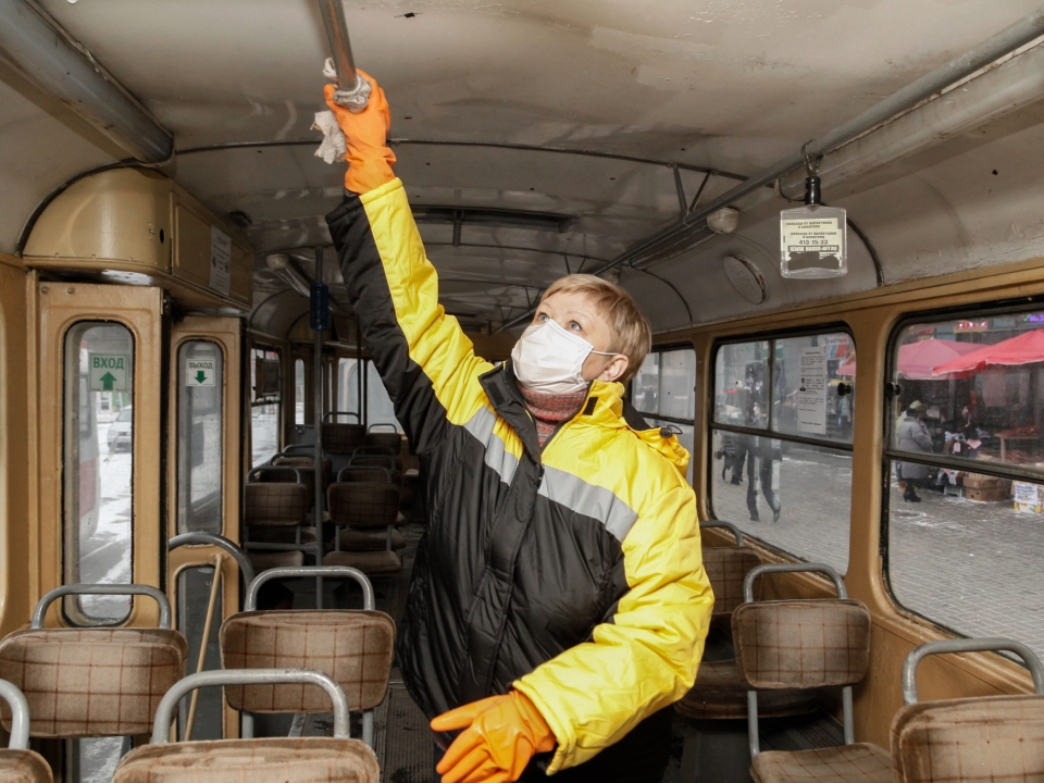 Image for Нижегородэлектротранс: трамваи и троллейбусы дезинфицируют после каждого рейса