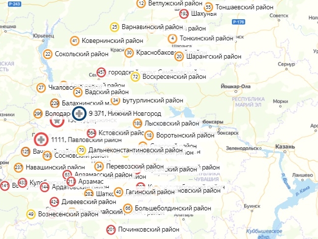 Обновлены данные по заражениям в Нижегородской области