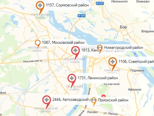 В двух районах Нижнего Новгорода коронавирус не обнаружен