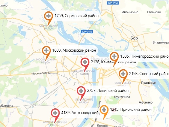 Image for Около половины заражений в Нижнем Новгороде за сутки пришлось на Автозавод