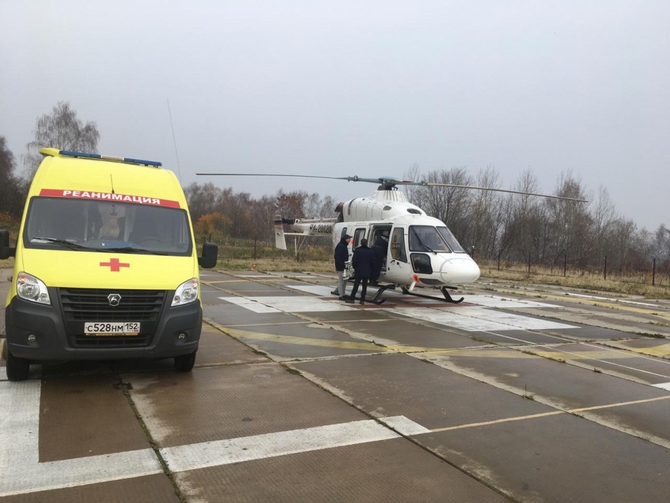 Подросток с тяжёлым переломом эвакуирован санитарной авиацией из Арзамаса в Нижний Новгород