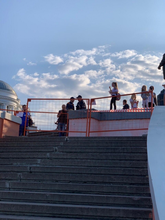 В Нижнем Новгороде частично обрушилась Чкаловская лестница