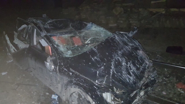 Автомобиль упал с моста на железную дорогу в Навашинском районе Нижегородской области