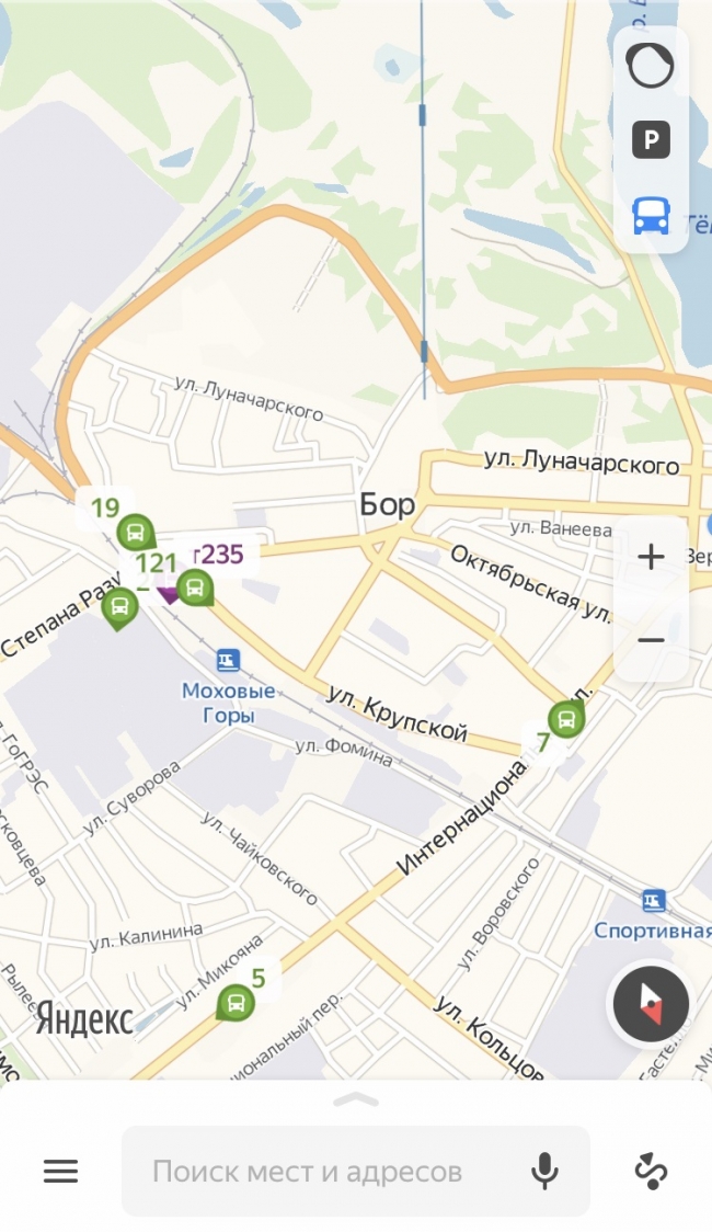 Яндекс начал показывать движение общественного транспорта в трёх муниципальных центрах Нижегородской области
