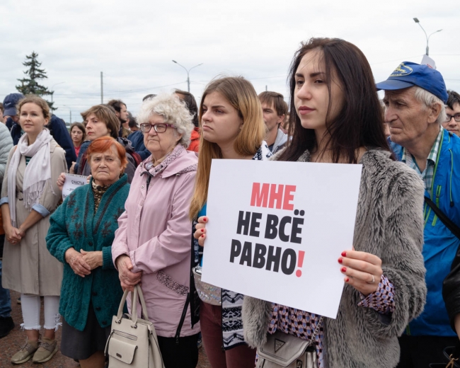 Пикет солидарности с независимыми кандидатами в депутаты Московской городской думы прошёл в Нижнем Новгороде