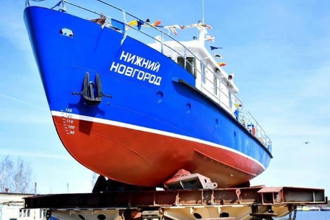 Image for Многоцелевой катер «Нижний Новгород» спущен на воду в Ярославле