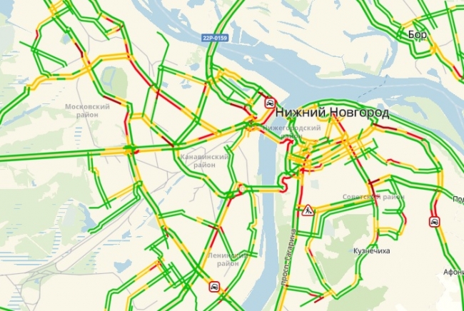 Image for ДТП стало причиной многокилометровой пробки в Нижнем Новгороде