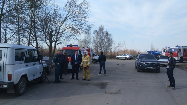 Image for Опубликованы фото и видео с места крупного пожара в Кстовском районе
