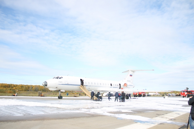 Image for В Нижнем Новгороде спасали людей из горящего самолета: учения прошли в аэропорту «Стригино»