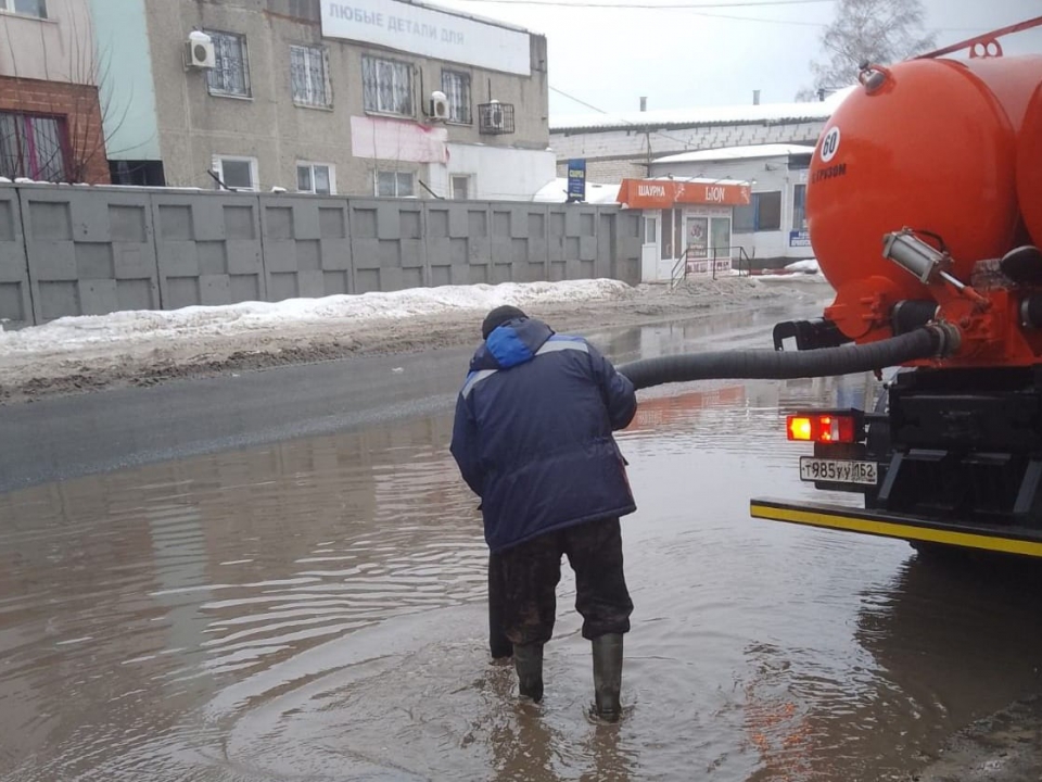 Image for Свыше десяти улиц подтопило в Нижнем Новгороде из-за потепления