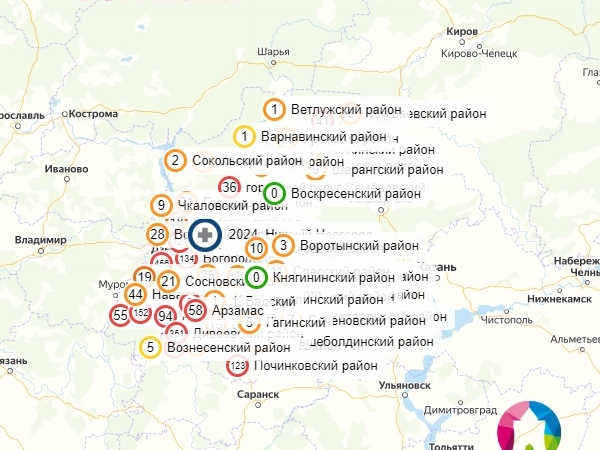 Image for В Нижегородской области осталось всего два района без коронавируса