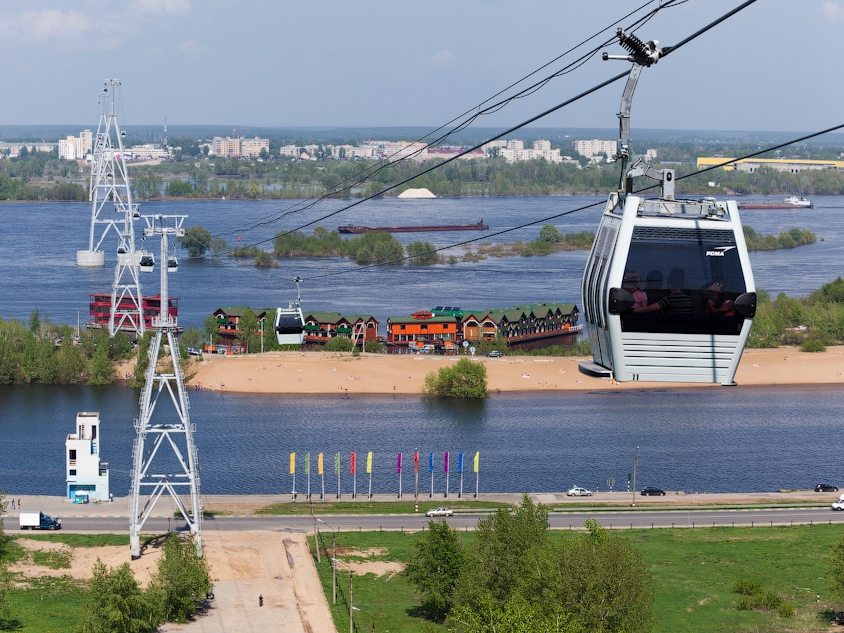 Image for Нижегородская «канатка» встала из-за неблагоприятной погоды 30 июля