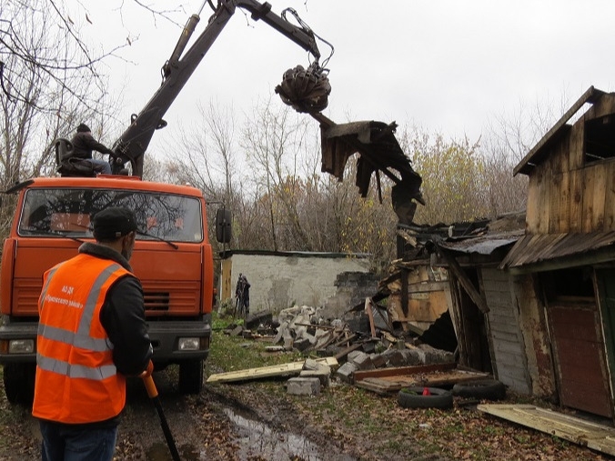 Более 600 незаконных и аварийных сараев было снесено в Нижнем Новгороде в прошлом году