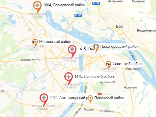 В трех районах Нижнего Новгорода не обнаружили новых заражений