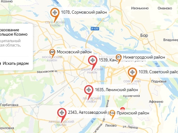 Число зараженных жителей Нижнего Новгорода превысило 10 тысяч человек
