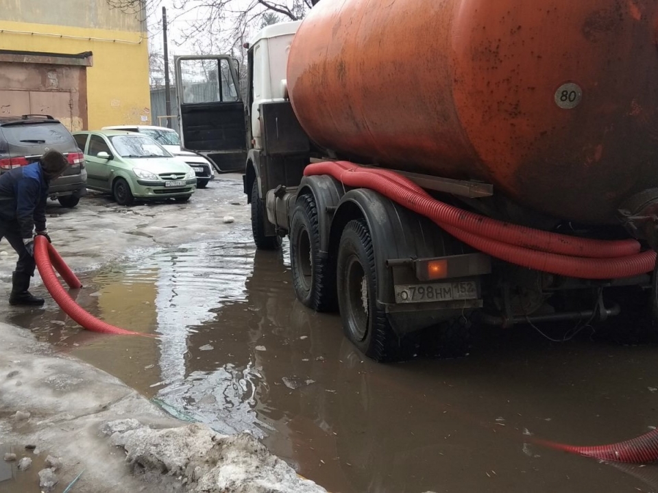 Image for ДУКи пяти районов Нижнего Новгорода откачивают талые воды