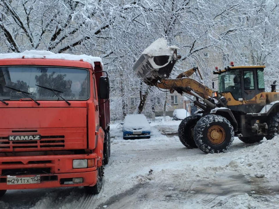 Image for ДУКи пяти районов Нижнего Новгорода усилили работу по уборке дворов в снегопад