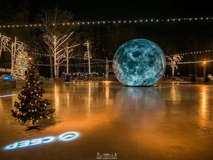 Image for Новогоднюю подсветку сохранят в нижегородском парке «Швейцария» до весны
