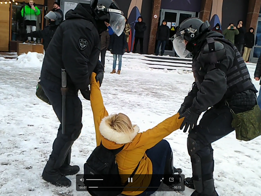 Image for В нижегородских соцсетях появились видео задержания на акции протеста 31 января 