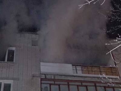 Image for 42 человека вывели из горящего дома в Дзержинске
