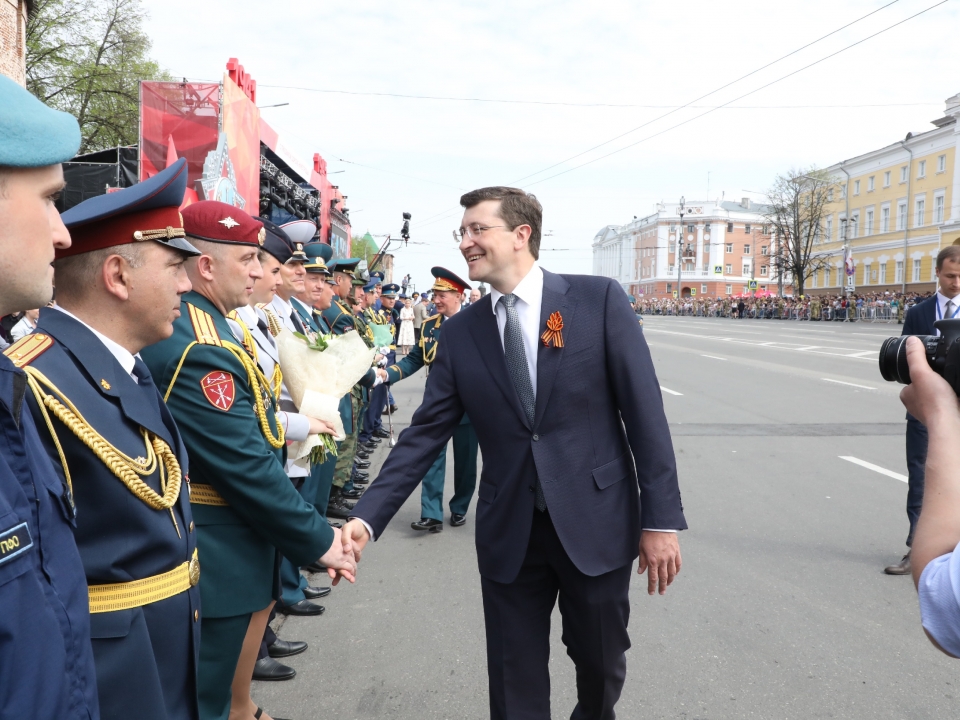 Image for Глеб Никитин поздравил принимавших участие в военном параде старших парадных расчетов