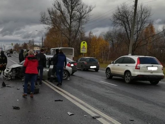 Массовое ДТП в Кстовском районе 25 октября: трое пострадавших