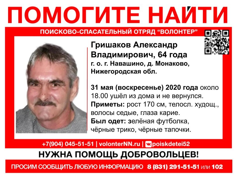 Image for В Нижегородской области третий день ищут пропавшего 64-летнего мужчину