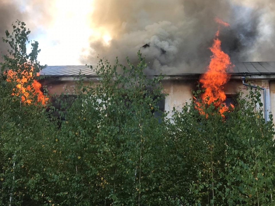 Image for Открытое горение в здании Богородска ликвидировали