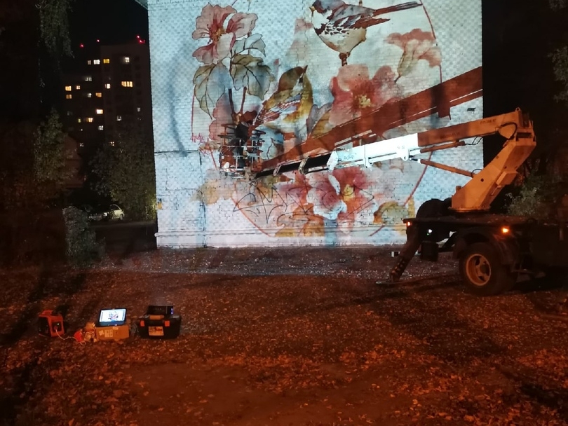 Нежный цветочный стрит-арт скоро появится на улице Циолковского