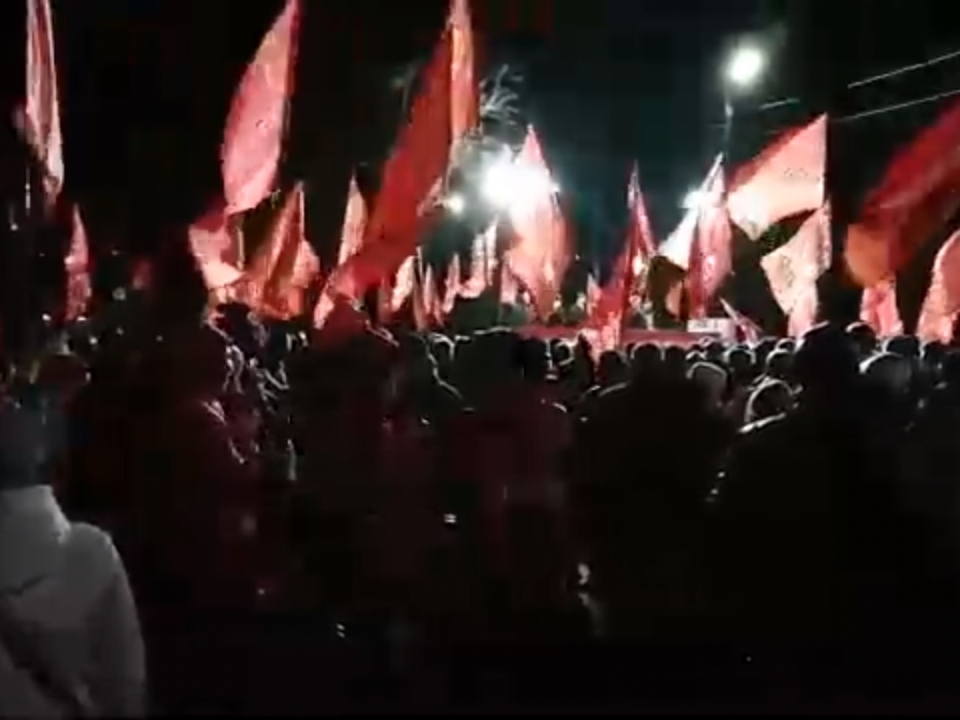 Image for В Балахне прошёл ночной митинг против строительства гидроузла на Волге